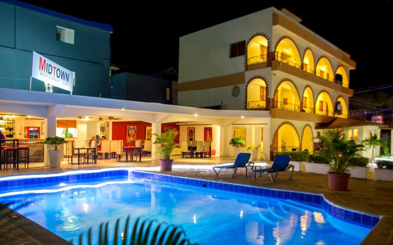 Hotel Las Palmeras Sosúa Exteriér fotografie